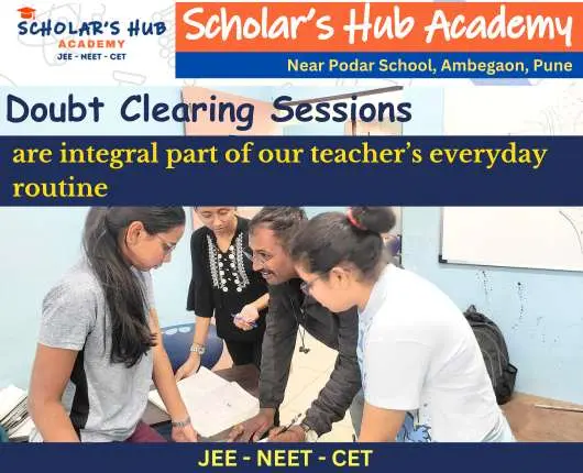 Doubt clearing sessions are conducted everyday at Scholars Hub