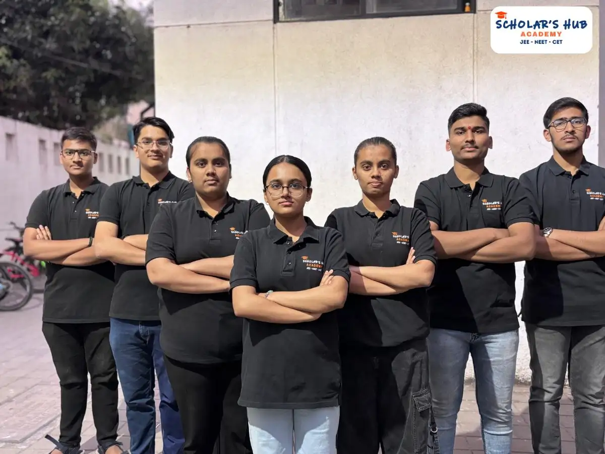 Students in MHT CET Classes in Pune standing in position.