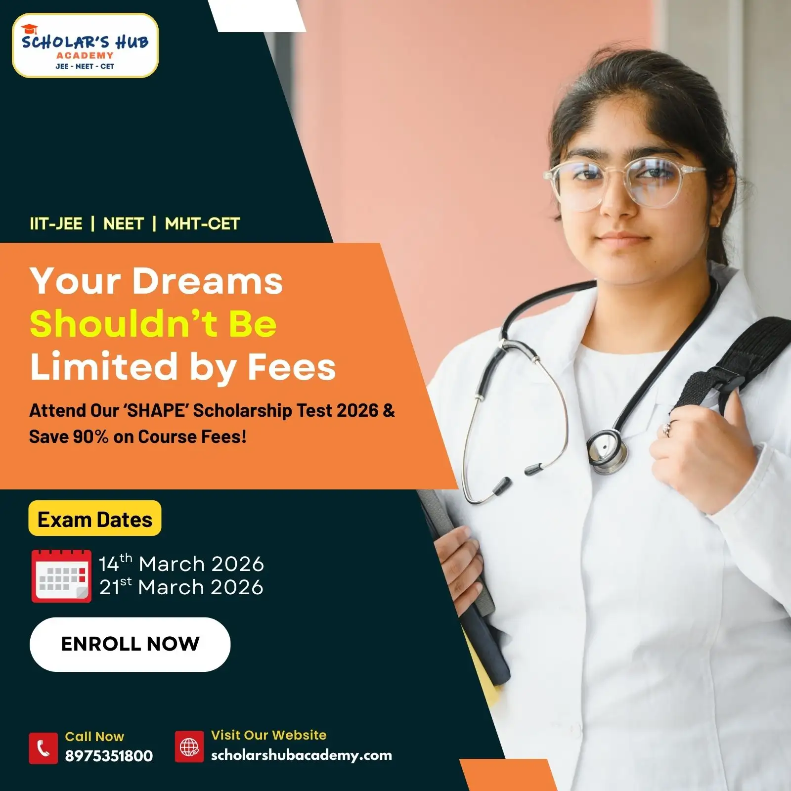 IIT JEE & NEET Scholarship Exam in Pune - SHAPE