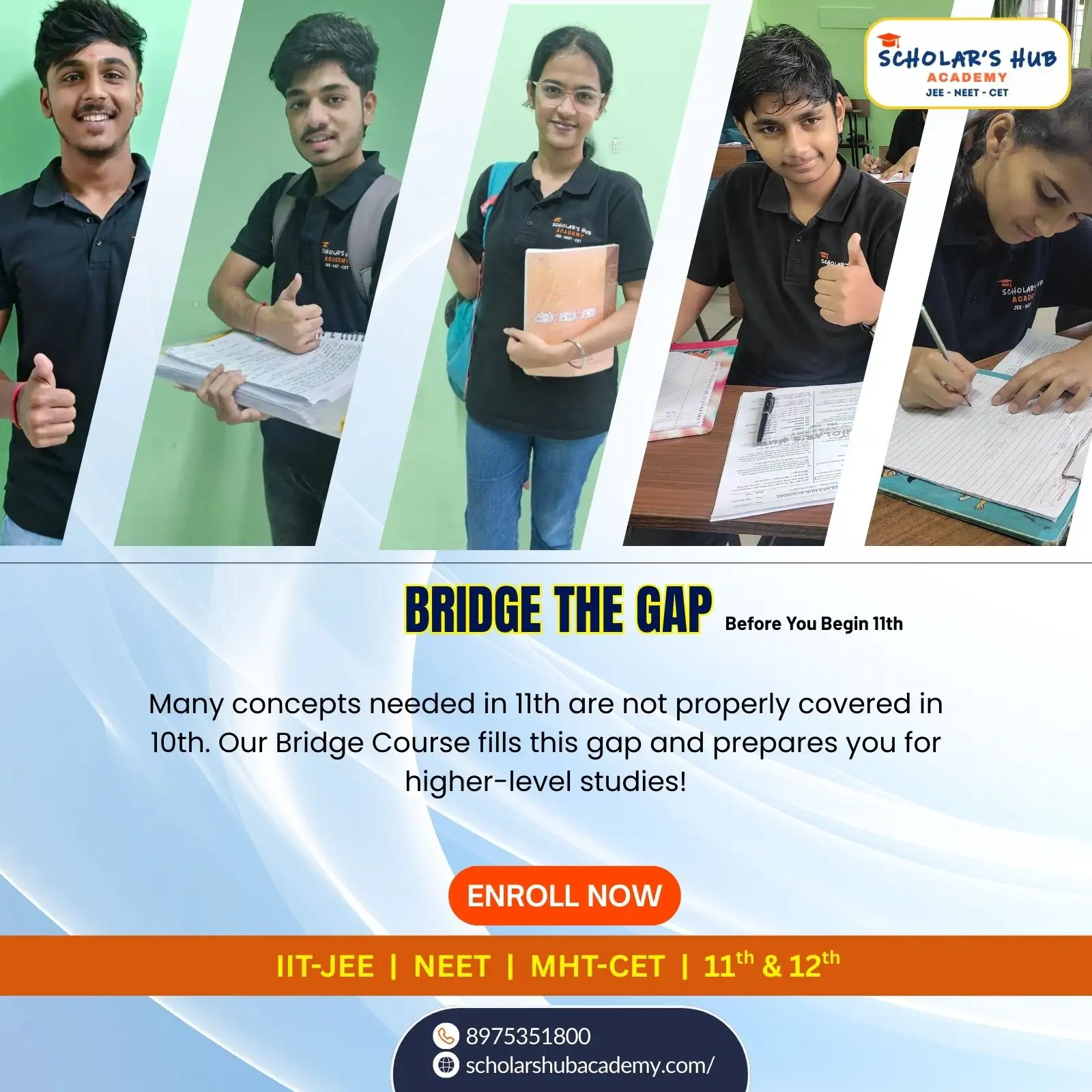 Bridge sessions for Class 11, 12 in Pune by Scholars Hub Academy