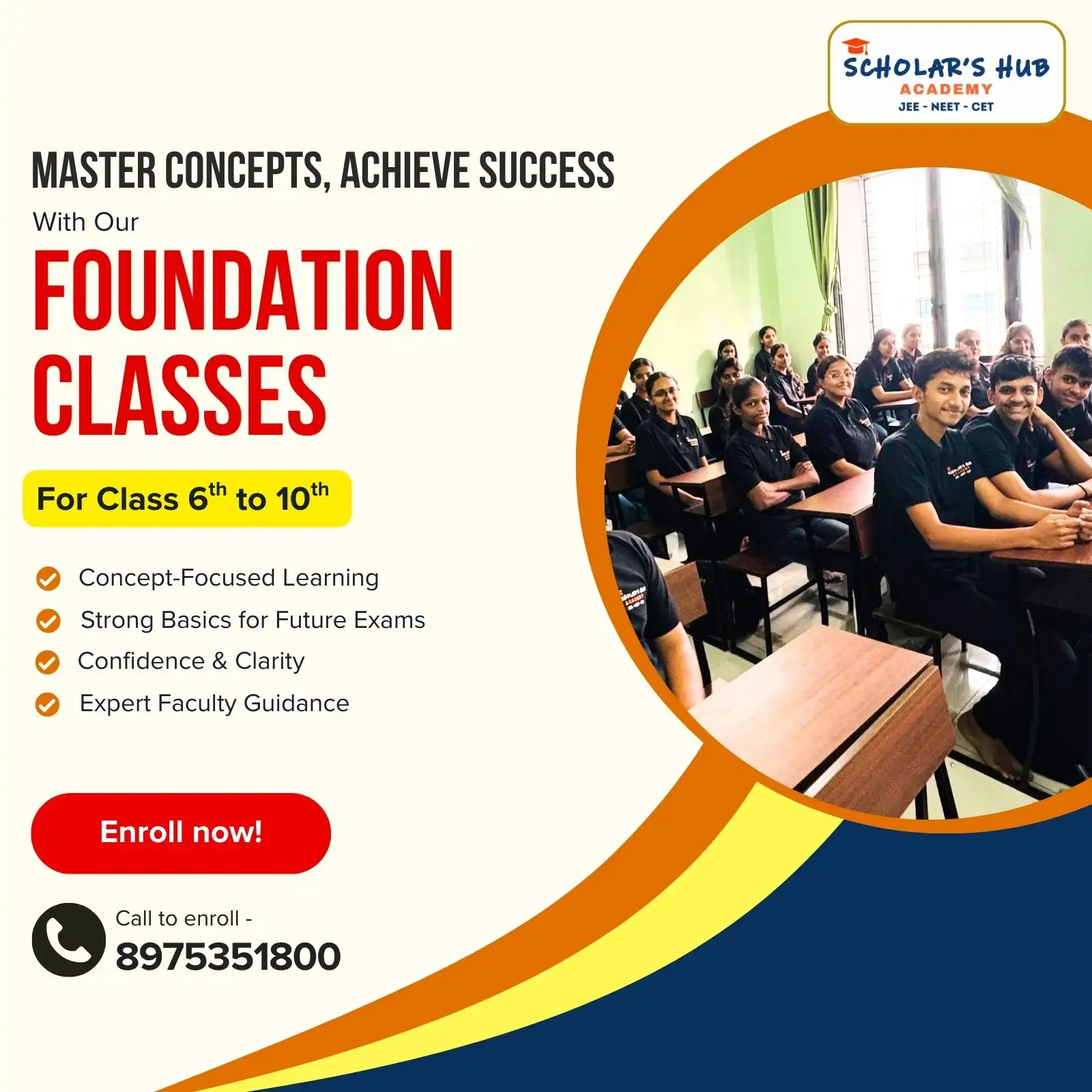 Foundation classes in Pune - Scholars Hub Academy, Pune